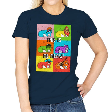 This Is Me Meow - Womens T-Shirts RIPT Apparel Small / Navy