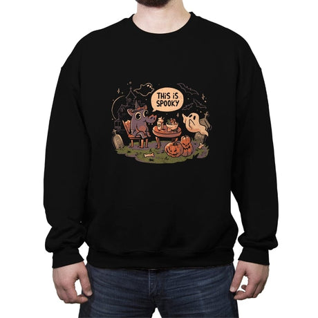 This is Spooky - Crew Neck Sweatshirt Crew Neck Sweatshirt RIPT Apparel Small / Black