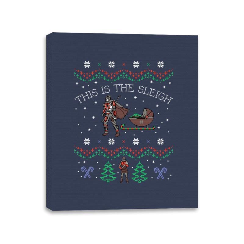 This Is The Sleigh - Canvas Wraps Canvas Wraps RIPT Apparel 11x14 / Navy