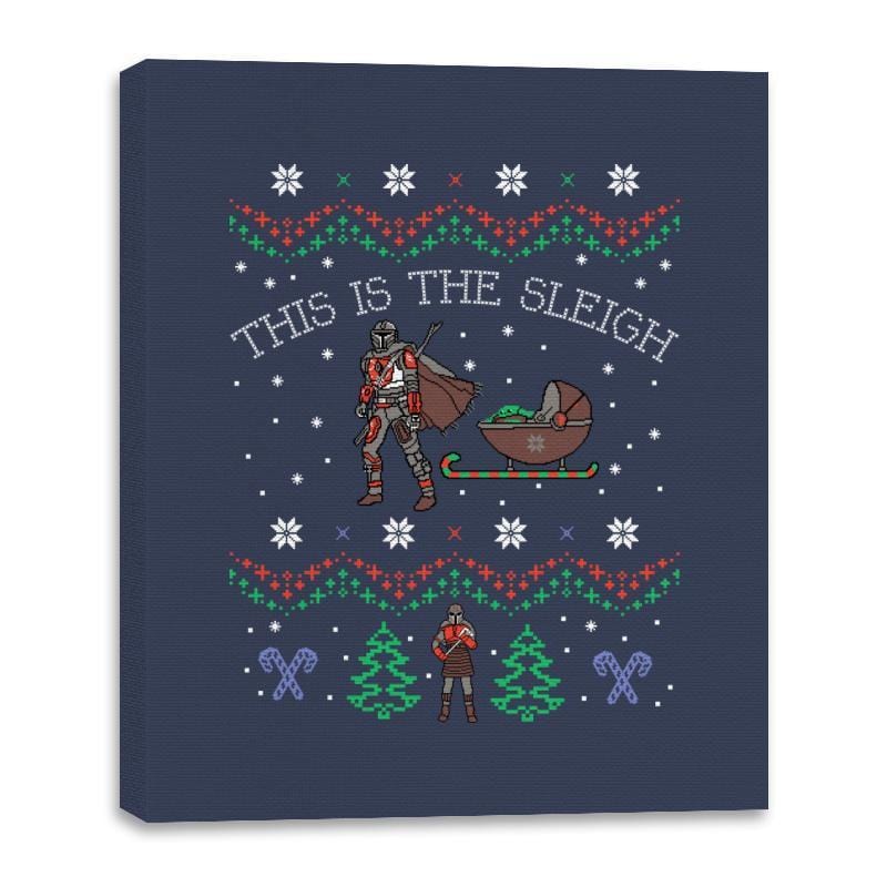 This Is The Sleigh - Canvas Wraps Canvas Wraps RIPT Apparel 16x20 / Navy