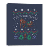 This Is The Sleigh - Canvas Wraps Canvas Wraps RIPT Apparel 16x20 / Navy