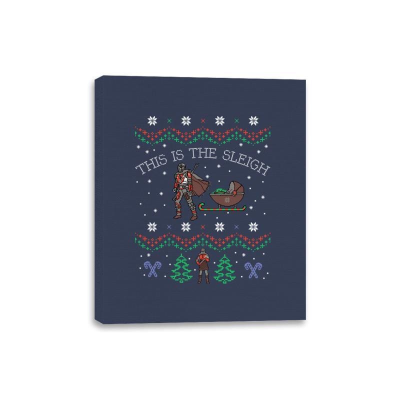 This Is The Sleigh - Canvas Wraps Canvas Wraps RIPT Apparel 8x10 / Navy