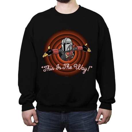 This Is The Way - Crew Neck Sweatshirt Crew Neck Sweatshirt RIPT Apparel Small / Black