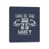 This Is The Whey - Canvas Wraps Canvas Wraps RIPT Apparel 11x14 / Navy