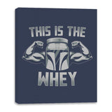 This Is The Whey - Canvas Wraps Canvas Wraps RIPT Apparel 16x20 / Navy