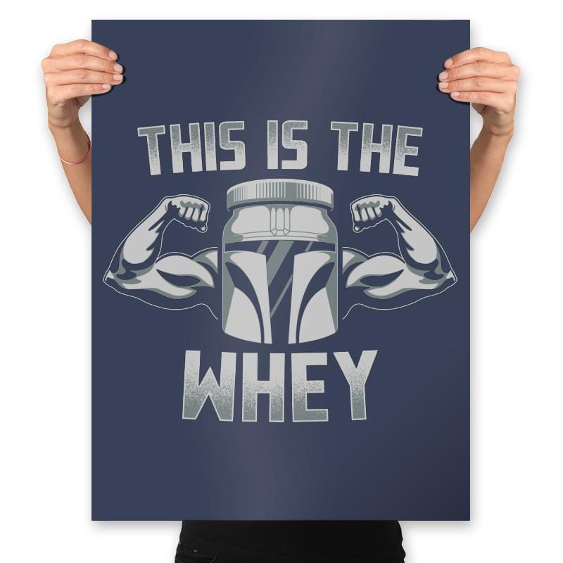This Is The Whey - Prints Posters RIPT Apparel 18x24 / Navy