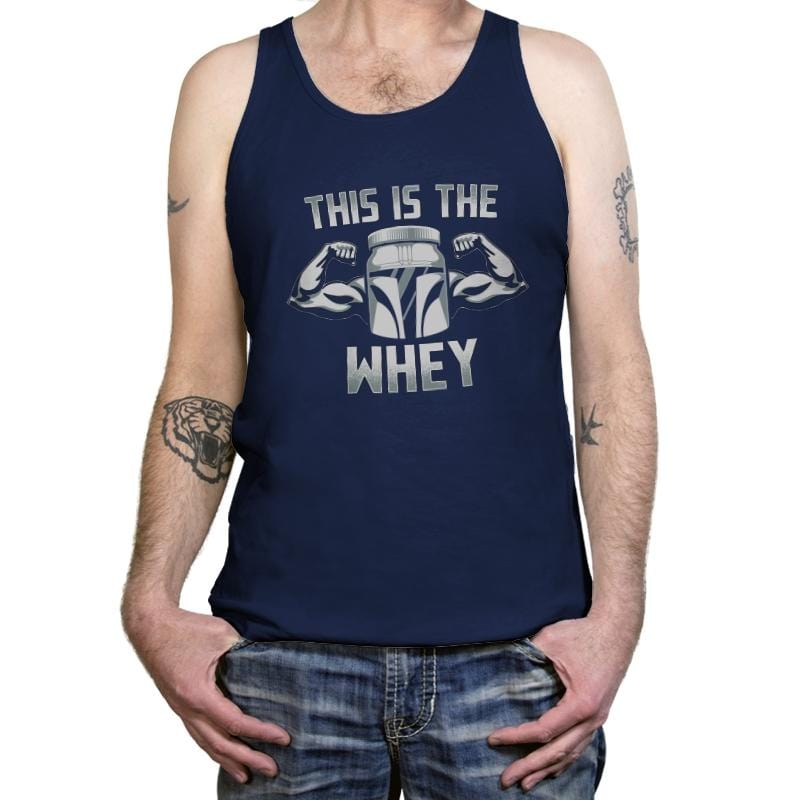 This Is The Whey - Tanktop Tanktop RIPT Apparel X-Small / Navy