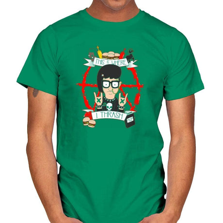 This Is Where I Thrash Exclusive - Mens T-Shirts RIPT Apparel Small / Kelly Green