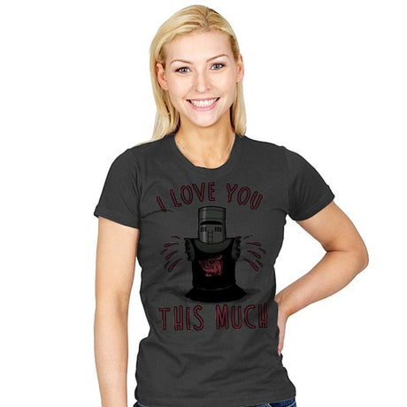 This Much! - Womens T-Shirts RIPT Apparel Small / Charcoal
