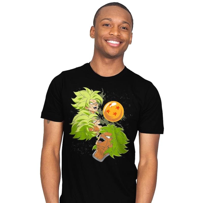 Three Broly Moon - Mens T-Shirts RIPT Apparel