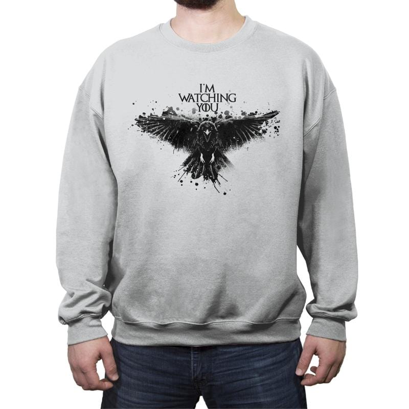 Three eyed raven - Crew Neck Sweatshirt Crew Neck Sweatshirt RIPT Apparel Small / Sport Gray