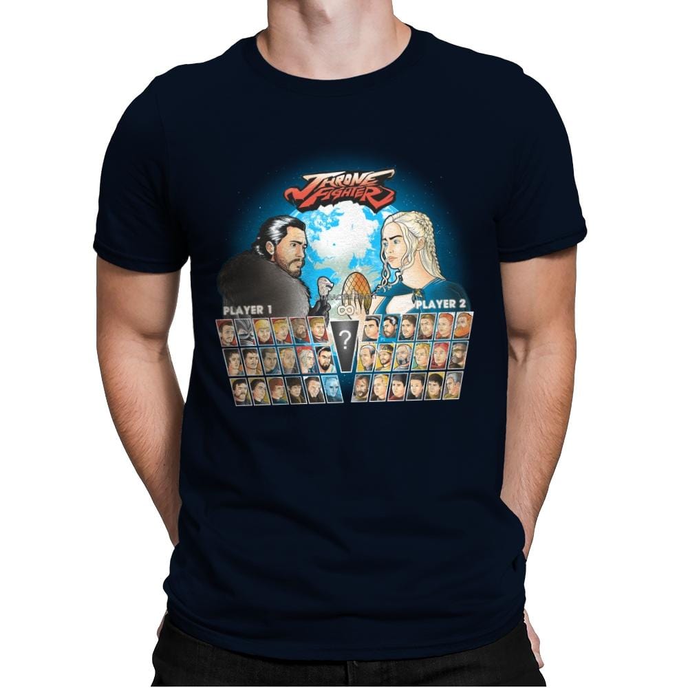 Throne Fighter IV - Mens Premium T-Shirts RIPT Apparel Small / Midnight Navy