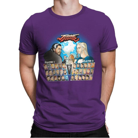 Throne Fighter IV - Mens Premium T-Shirts RIPT Apparel Small / Purple Rush