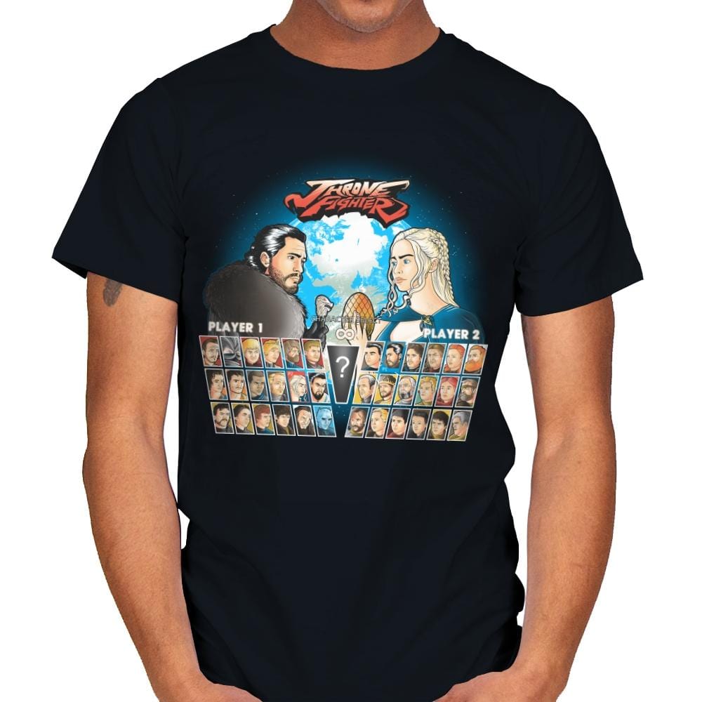 Throne Fighter IV - Mens T-Shirts RIPT Apparel Small / Black