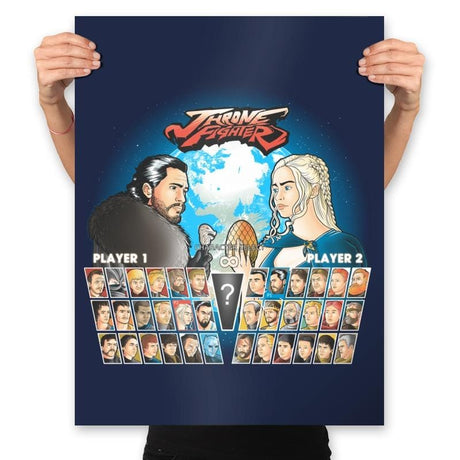 Throne Fighter IV - Prints Posters RIPT Apparel 18x24 / Navy