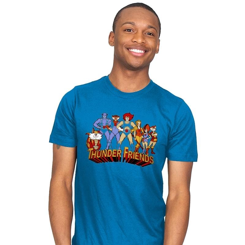 Thunder Friends - Mens T-Shirts RIPT Apparel Small / Turquoise