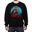 Thunder Girl - Crew Neck Sweatshirt Crew Neck Sweatshirt RIPT Apparel Small / Black