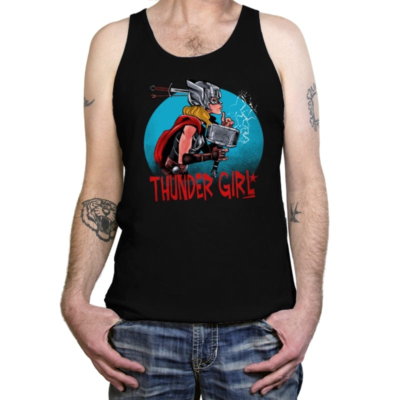 Thunder Girl - Tanktop Tanktop RIPT Apparel X-Small / Black