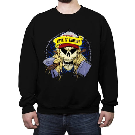Thunder Rock - Crew Neck Sweatshirt Crew Neck Sweatshirt RIPT Apparel Small / Black