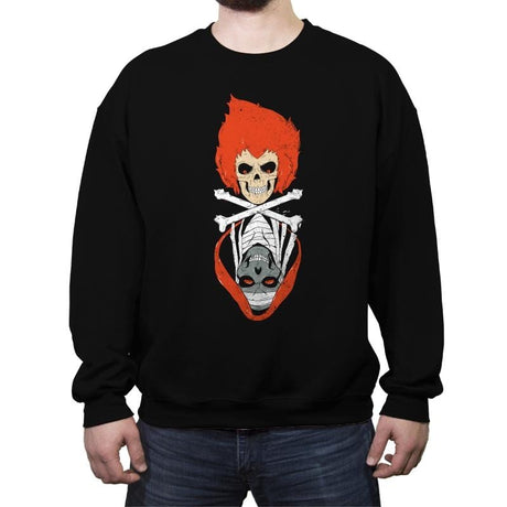 Thunder Skulls - Crew Neck Sweatshirt Crew Neck Sweatshirt RIPT Apparel