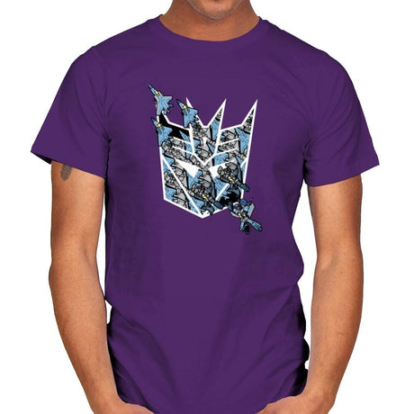 Thunder Tessellation - 80s Blaarg - Mens T-Shirts RIPT Apparel Small / Purple