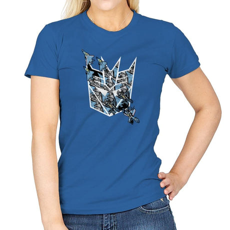 Thunder Tessellation - 80s Blaarg - Womens T-Shirts RIPT Apparel Small / Royal