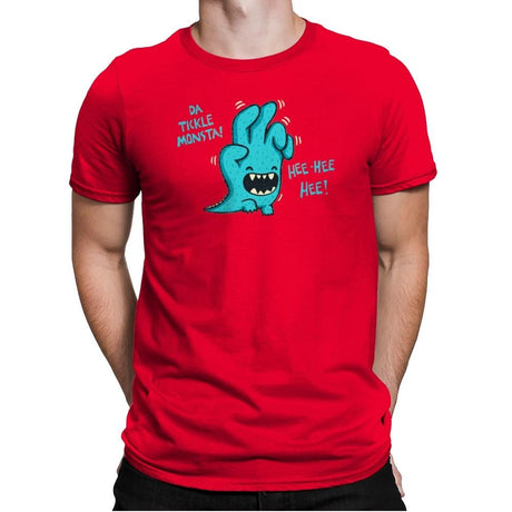 Tickle Monster - Mens Premium T-Shirts RIPT Apparel Small / Red
