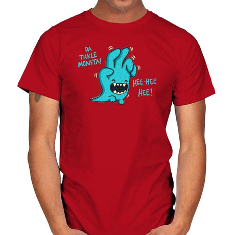 Tickle Monster - Mens T-Shirts RIPT Apparel Small / Red