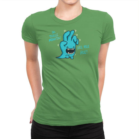 Tickle Monster - Womens Premium T-Shirts RIPT Apparel Small / Kelly