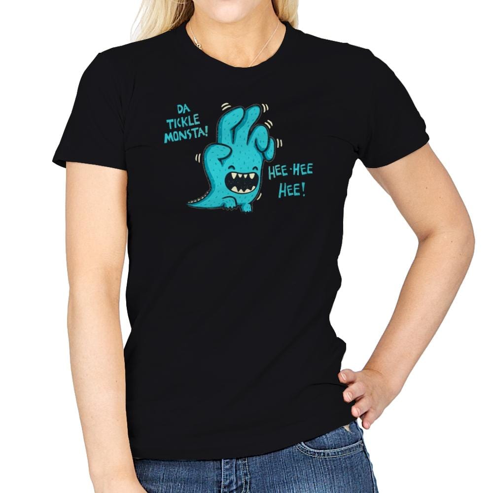 Tickle Monster - Womens T-Shirts RIPT Apparel Small / Black