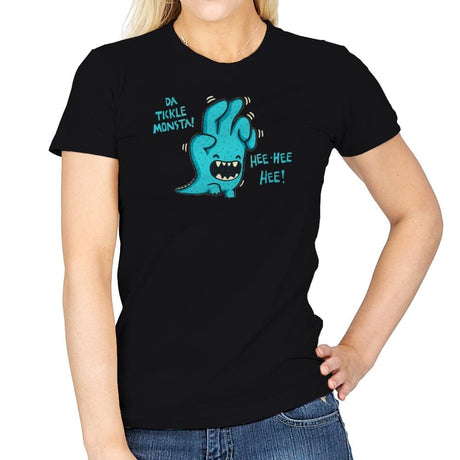 Tickle Monster - Womens T-Shirts RIPT Apparel Small / Black