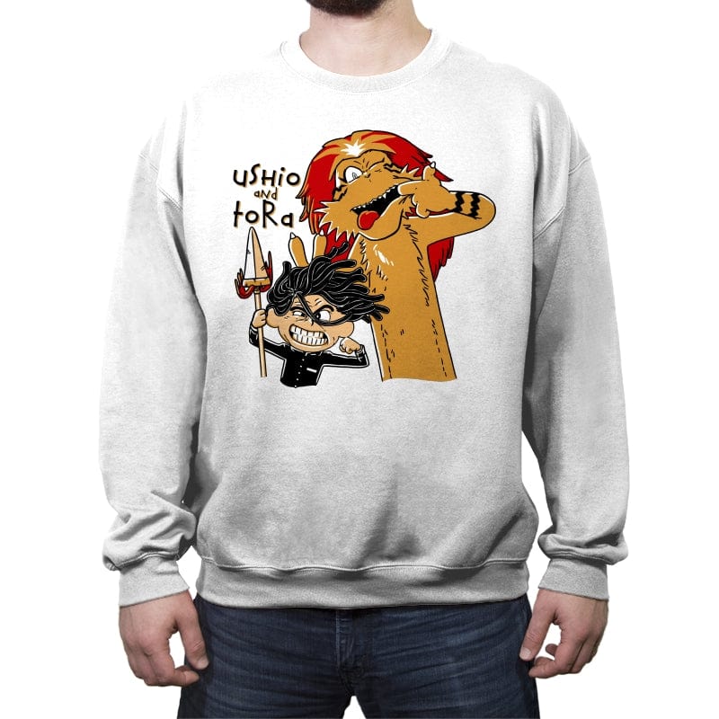Tide and Tiger - Crew Neck Sweatshirt Crew Neck Sweatshirt RIPT Apparel Small / White