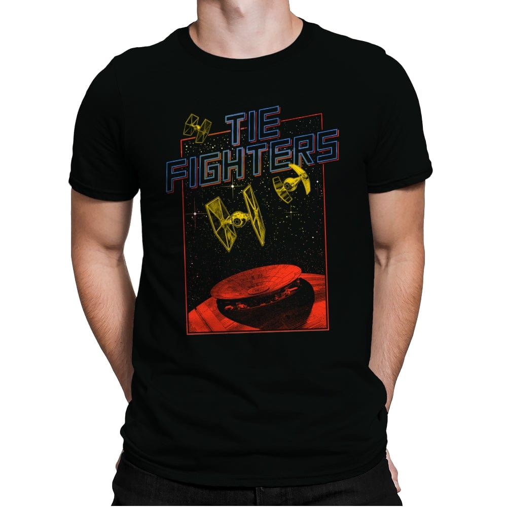 Tie Fighters - Mens Premium T-Shirts RIPT Apparel Small / Black