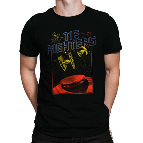 Tie Fighters - Mens Premium T-Shirts RIPT Apparel Small / Black
