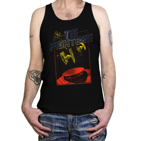 Tie Fighters - Tanktop Tanktop RIPT Apparel X-Small / Black