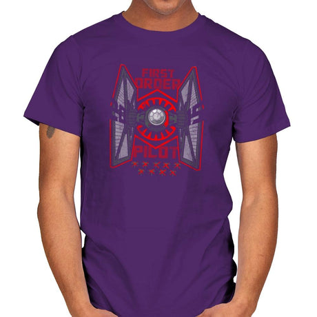 Tie Pilot Exclusive - Mens T-Shirts RIPT Apparel Small / Purple