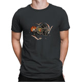 Tie-Rex and the Rebeldactyls - Mens Premium T-Shirts RIPT Apparel Small / Heavy Metal