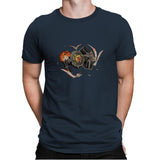 Tie-Rex and the Rebeldactyls - Mens Premium T-Shirts RIPT Apparel Small / Indigo