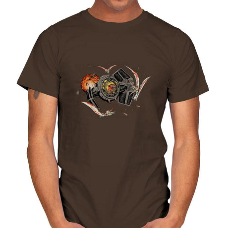 Tie-Rex and the Rebeldactyls - Mens T-Shirts RIPT Apparel Small / Dark Chocolate