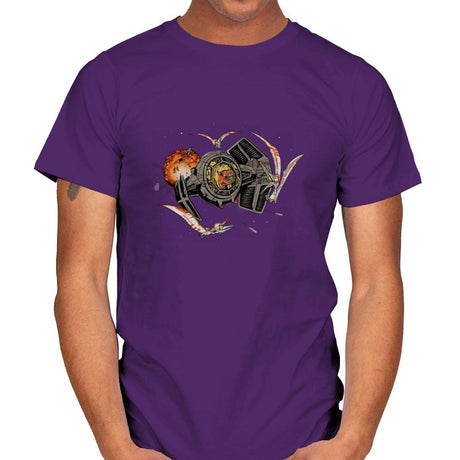 Tie-Rex and the Rebeldactyls - Mens T-Shirts RIPT Apparel Small / Purple