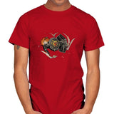Tie-Rex and the Rebeldactyls - Mens T-Shirts RIPT Apparel Small / Red