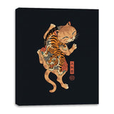 Tiger Cat Irezumi - Canvas Wraps Canvas Wraps RIPT Apparel 16x20 / Black