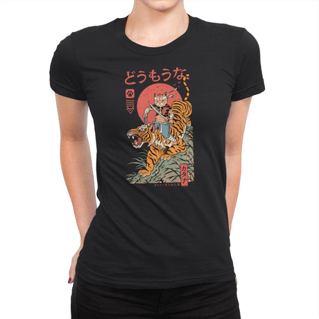 Tiger Catana - Womens Premium T-Shirts RIPT Apparel Small / Black