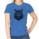 Tiger Gaze - Back to Nature - Womens T-Shirts RIPT Apparel Small / Iris