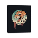 Tiger Ukiyo-e - Canvas Wraps Canvas Wraps RIPT Apparel 11x14 / Black