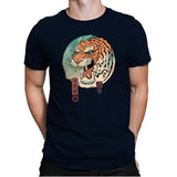 Tiger Ukiyo-e - Mens Premium T-Shirts RIPT Apparel Small / Midnight Navy