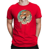 Tiger Ukiyo-e - Mens Premium T-Shirts RIPT Apparel Small / Red
