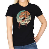 Tiger Ukiyo-e - Womens T-Shirts RIPT Apparel Small / Black