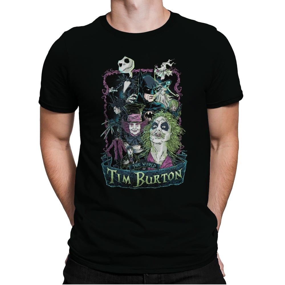 Tim Burton Director Films - Mens Premium T-Shirts RIPT Apparel Small / Black