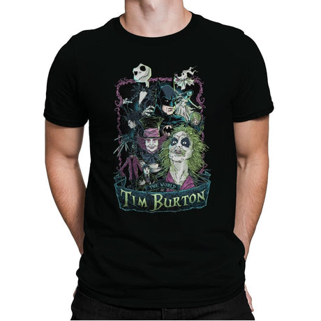 Tim Burton Director Films - Mens Premium T-Shirts RIPT Apparel Small / Black